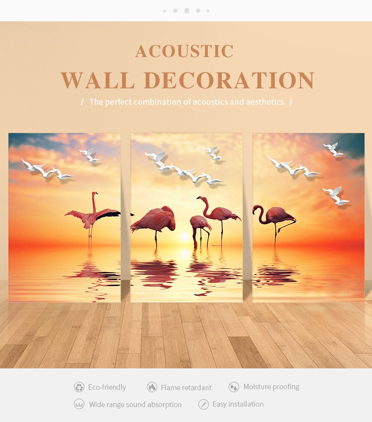 Fabric Printed Acoustic Panel Wall Decorative Panel Soundproof Acoustic Board