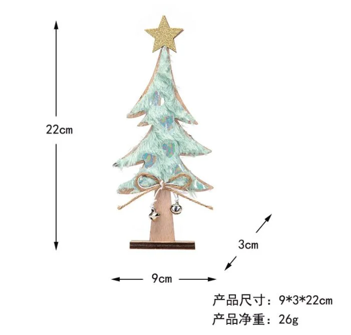 Christmas DIY Wooden Ornaments Christmas Tree Window Decoration Ornaments