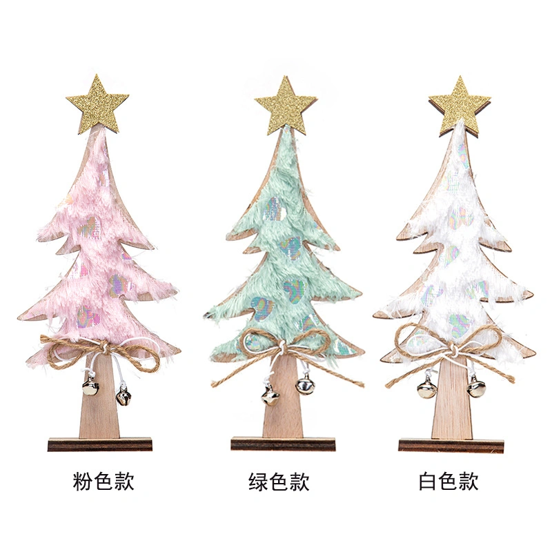 Christmas DIY Wooden Ornaments Christmas Tree Window Decoration Ornaments